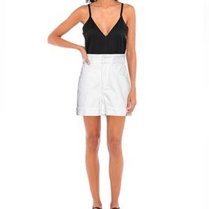 Sandro High Waisted White Denim Shorts 38 (Size 6 US)